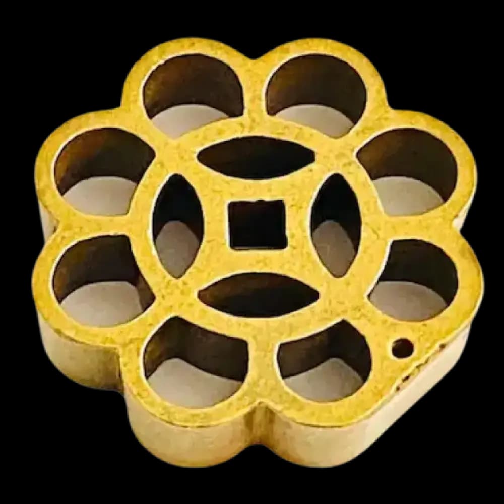FJ 941 - NO.1 LOYANG 55MM, Brass Kuih Loyang Mould