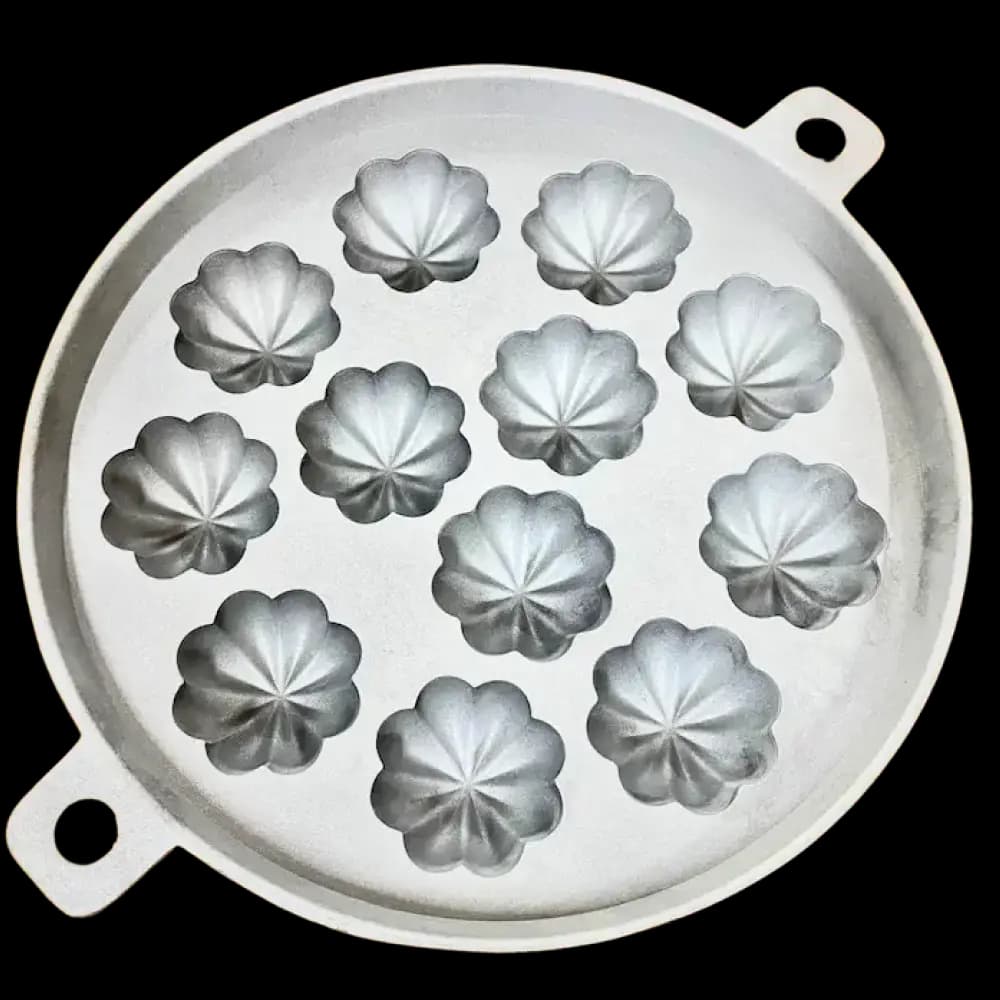 FJ 981BS - 12 MANGIS, 7-Inch Aluminium Acuan Kuih Bahulu