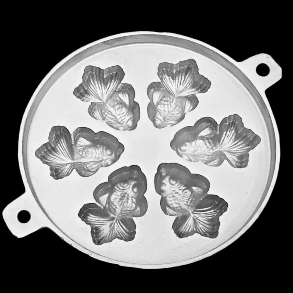 FJ 981F- 6 IKAN EMAS, 7-Inch Aluminium Acuan Kuih Bahulu
