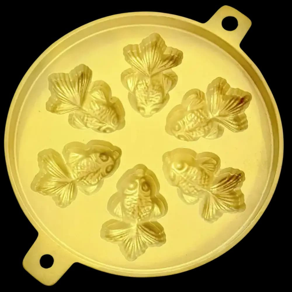 FJ 985F - 6 IKAN EMAS, 7-Inch Brass Acuan Kuih Bahulu