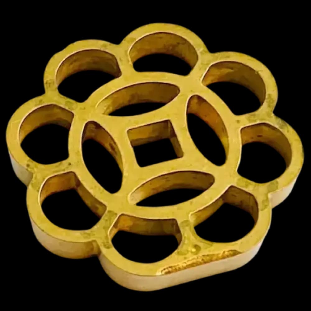 FJ 940 - XL LOYANG 80MM, Brass Kuih Loyang Mould