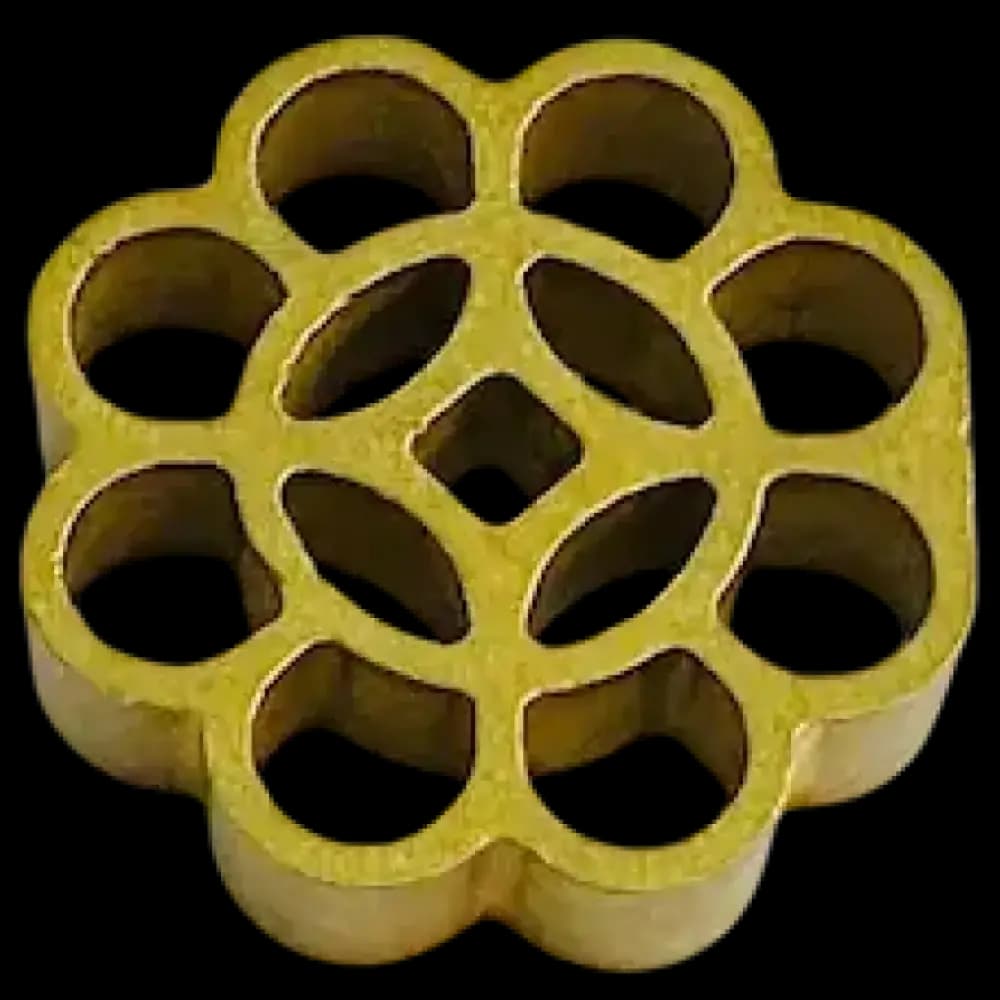 FJ 943 - NO.3 LOYANG 45MM, Brass Kuih Loyang Mould