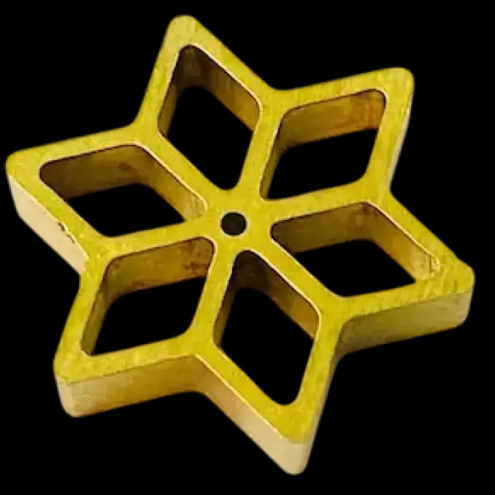 FJ 944 - NO.4 STAR LOYANG 55MM, Brass Kuih Loyang Mould