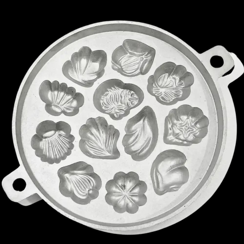 FJ 981G - BUNGA CAMPUR, 7-Inch Aluminium Acuan Kuih Bahulu