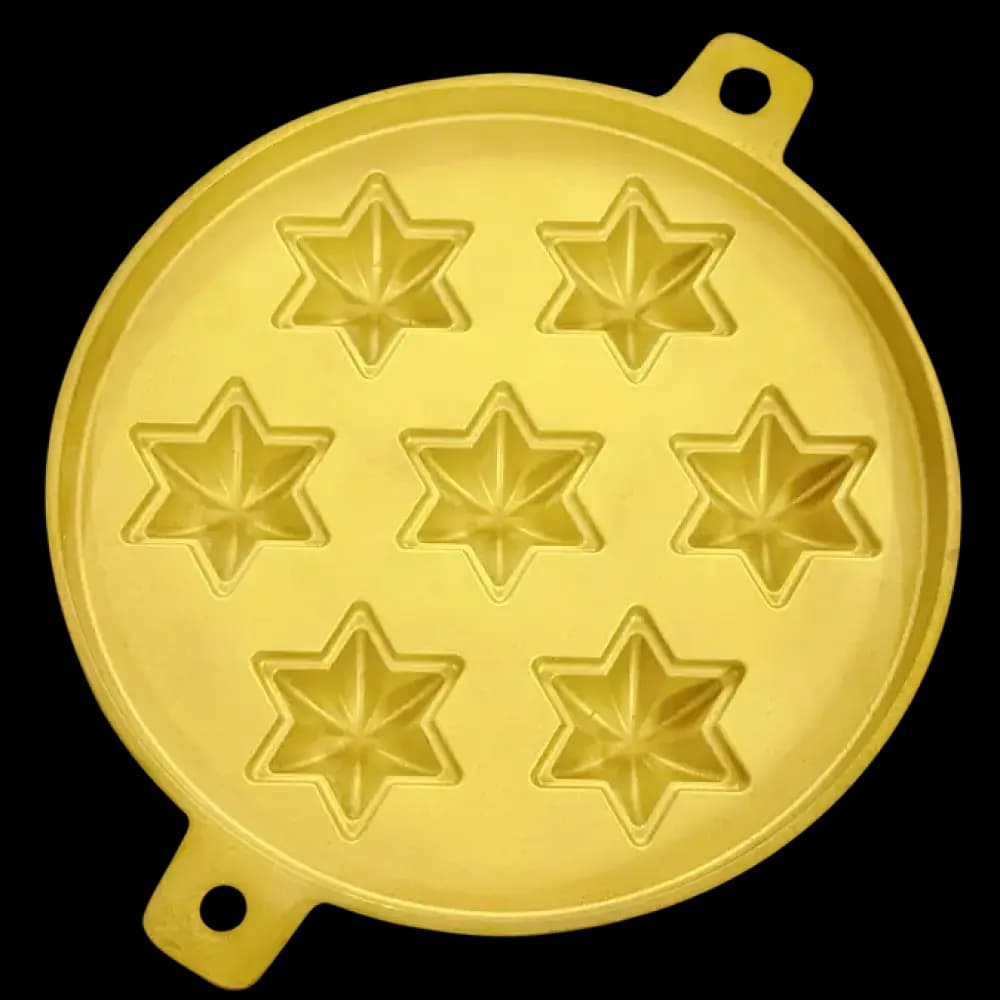 FJ 985E - 7 BINTANG, 7-Inch Brass Acuan Kuih Bahulu